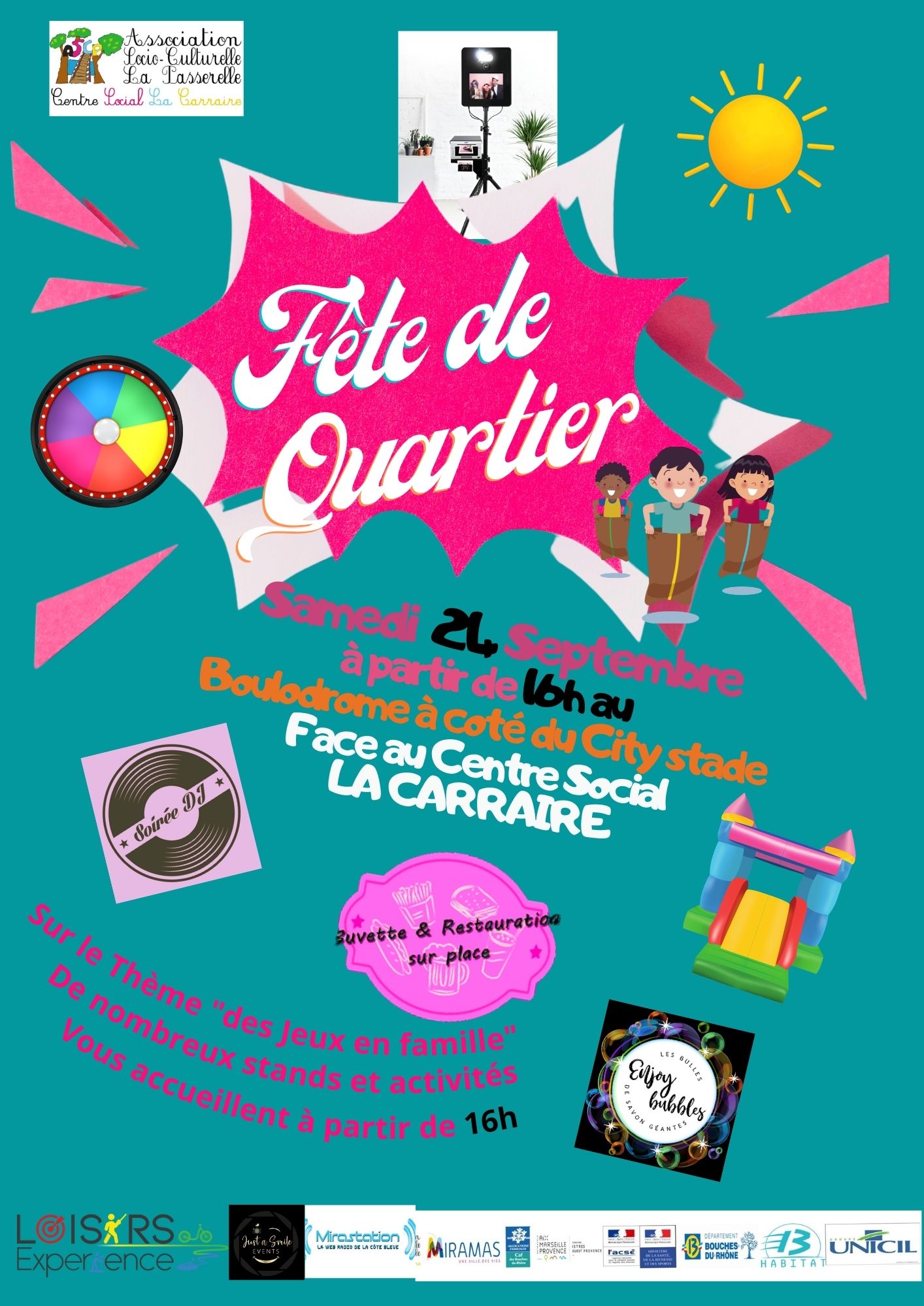 Fête de quartier au Centre social la carraire -ASCP